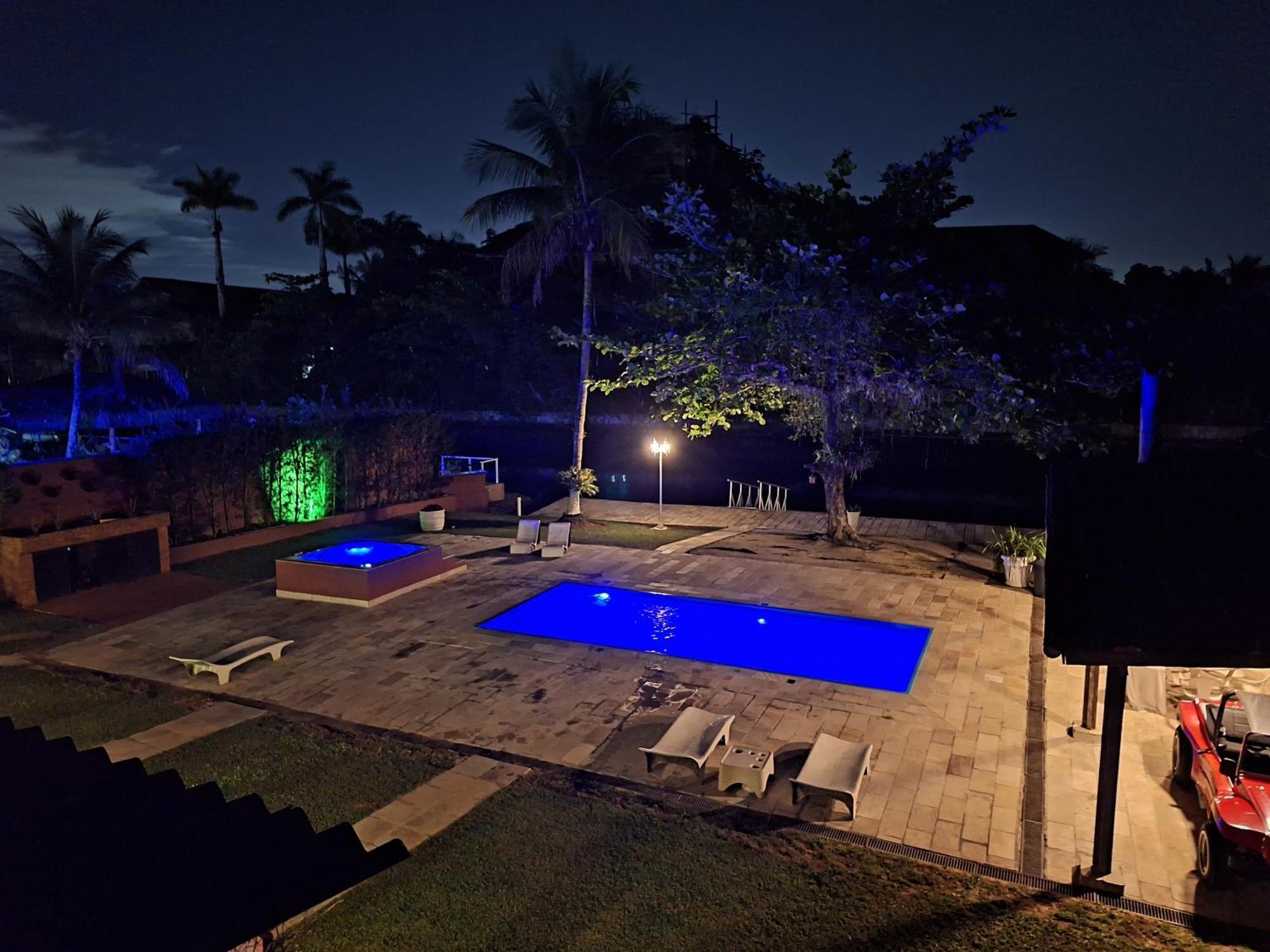 Casa Na Marina Com Piscina Churrasqueira E Pier กัวรูจา ภายนอก รูปภาพ