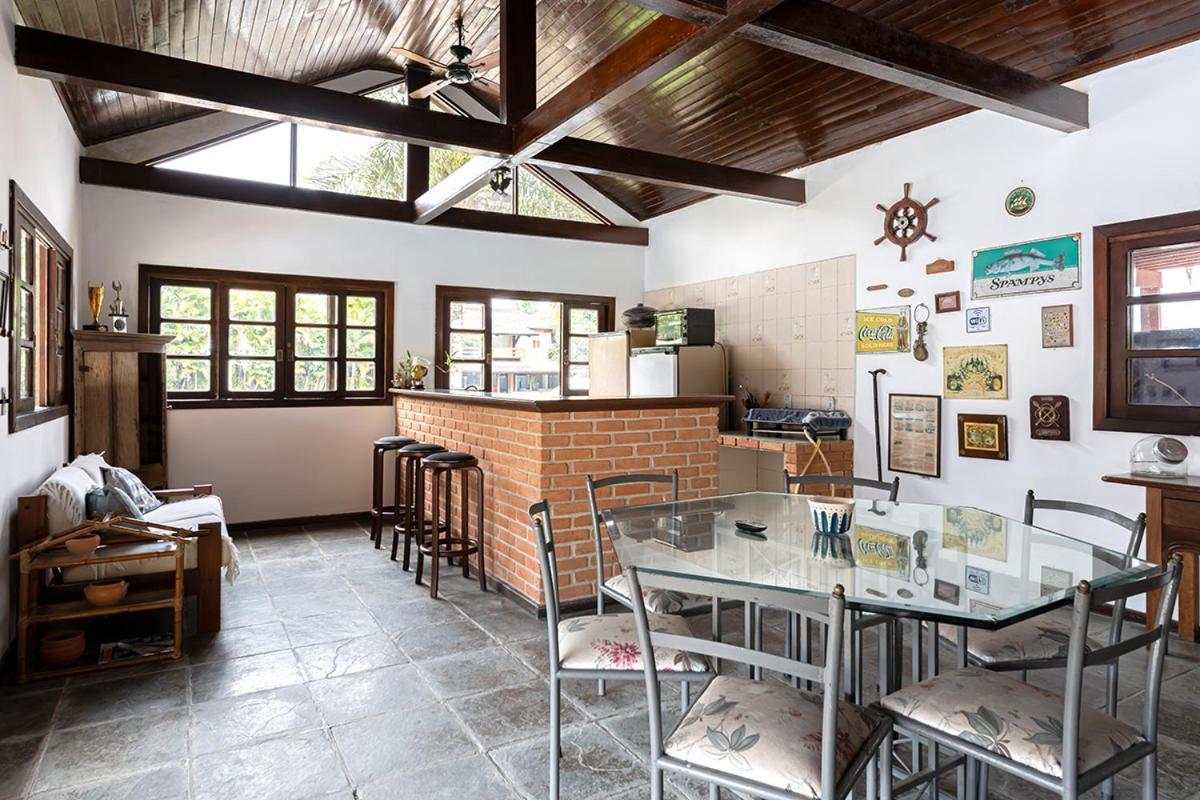 Casa Na Marina Com Piscina Churrasqueira E Pier กัวรูจา ภายนอก รูปภาพ